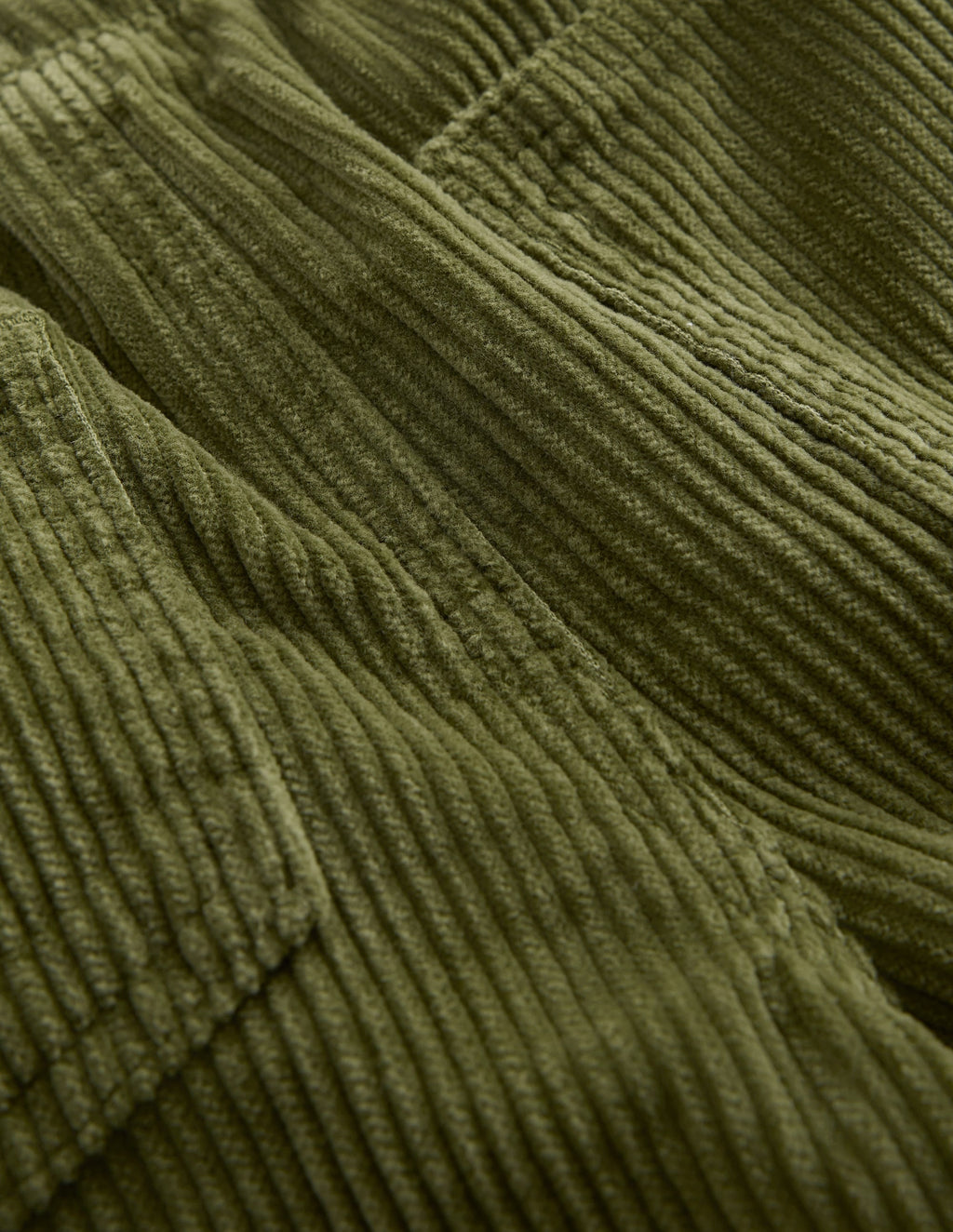 Draw Cord Trousers-Olive Cord