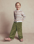 Draw Cord Trousers-Olive Cord