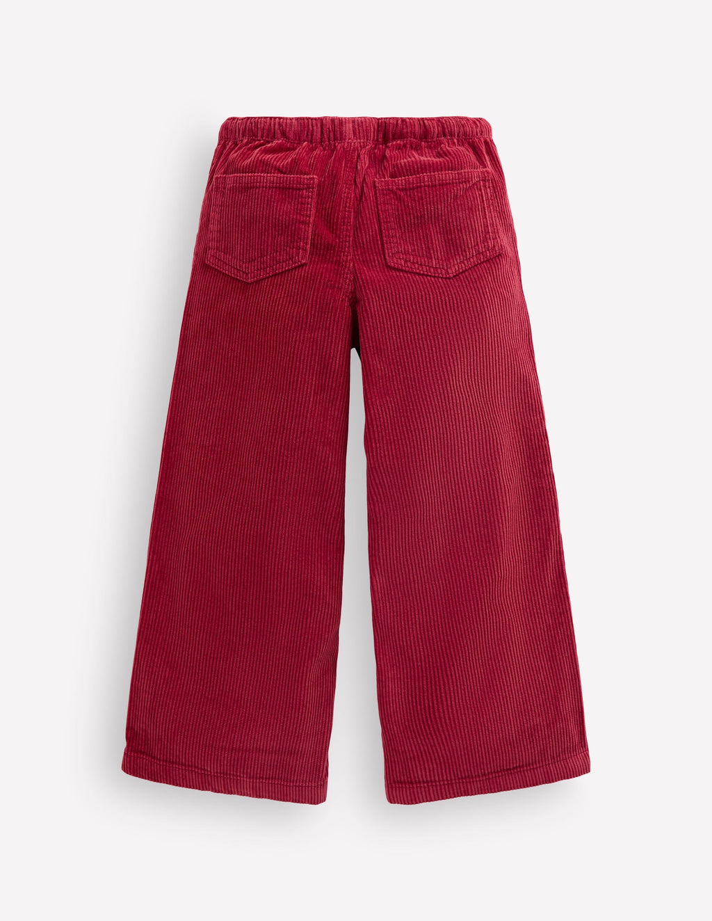 Draw Cord Trousers-Crimson Red Cord