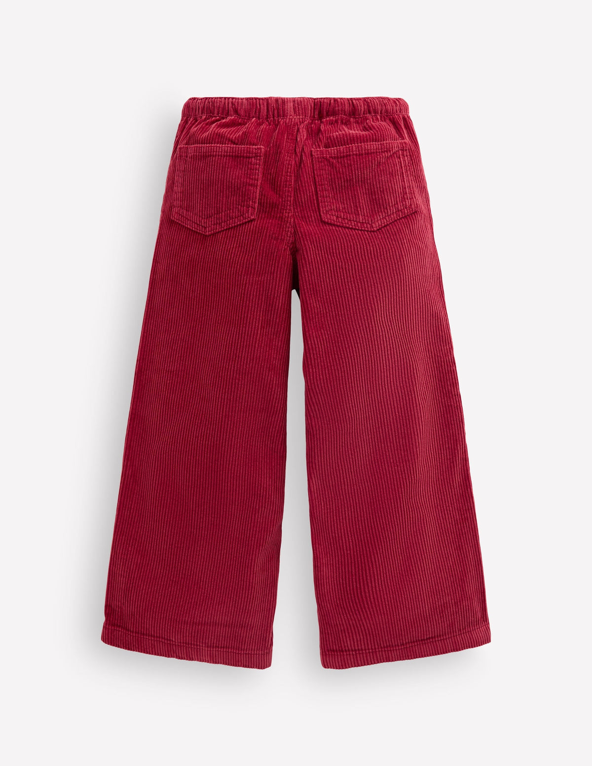 Draw Cord Trousers-Crimson Red Cord