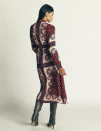 Joanna Midi Shirt Dress-Multi Geo Flora Placement