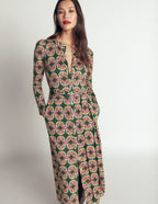 Honor Column Jersey Midi Dress-Duffle Bag, Geo Parade