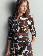 Una Cord Midi Dress-Almond Milk Paisley Bouquet
