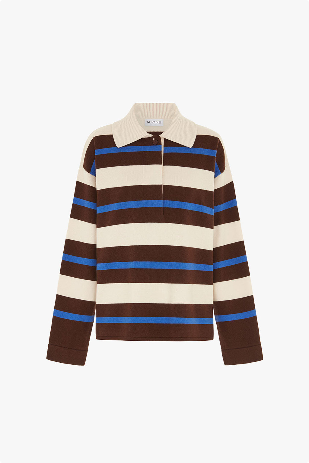 Ester Striped Polo Sweater