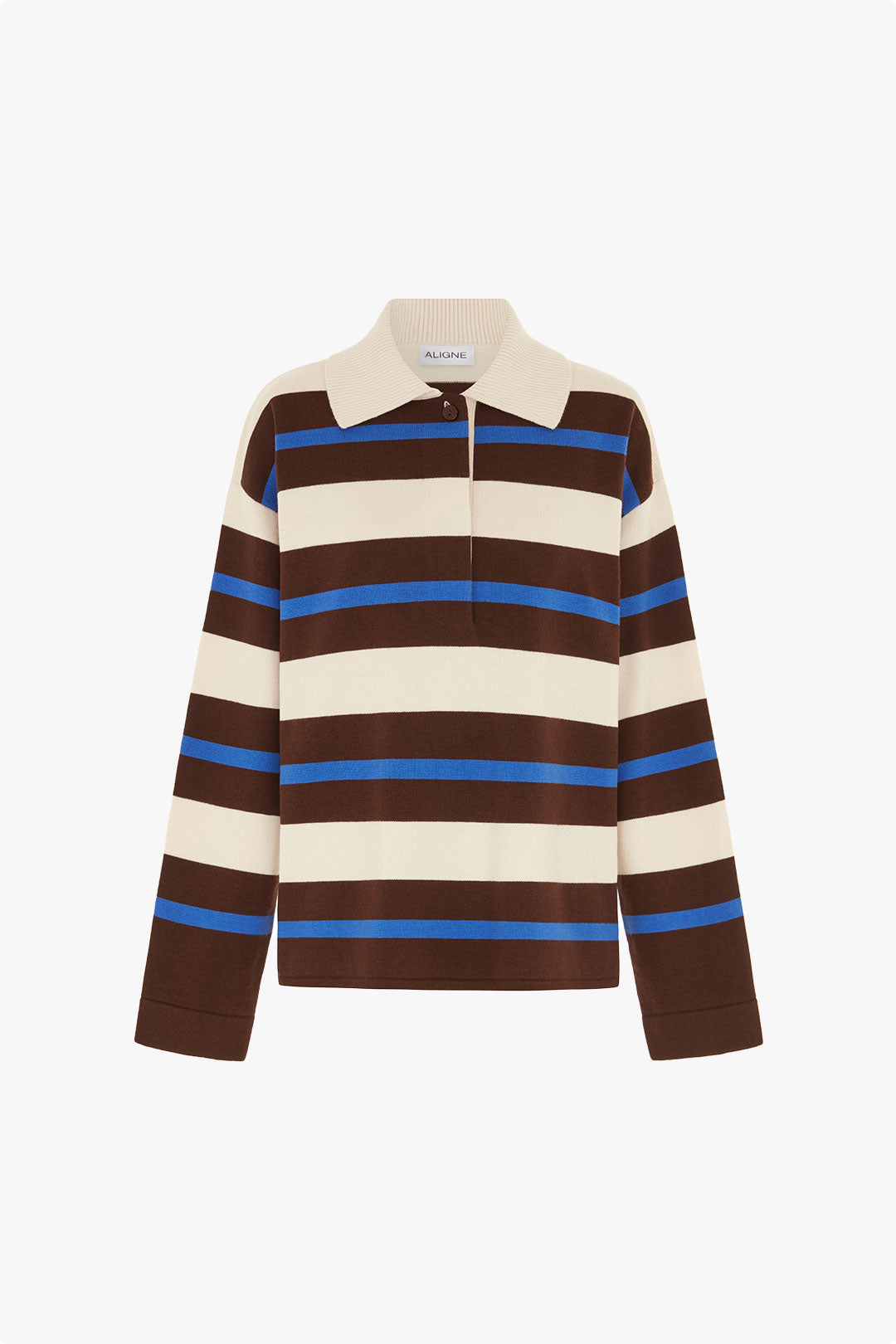 Ester Striped Polo Sweater