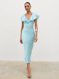 Adina Midaxi Dress - Seaspray Blue