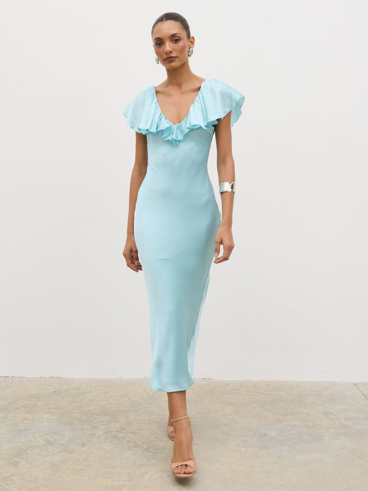 Adina Midaxi Dress - Seaspray Blue