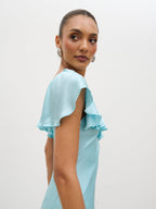 Adina Midaxi Dress - Seaspray Blue