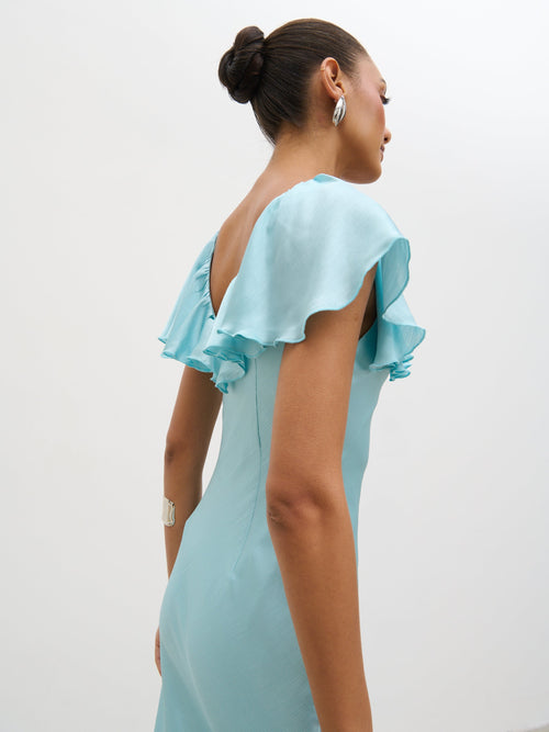 Adina Midaxi Dress - Seaspray Blue