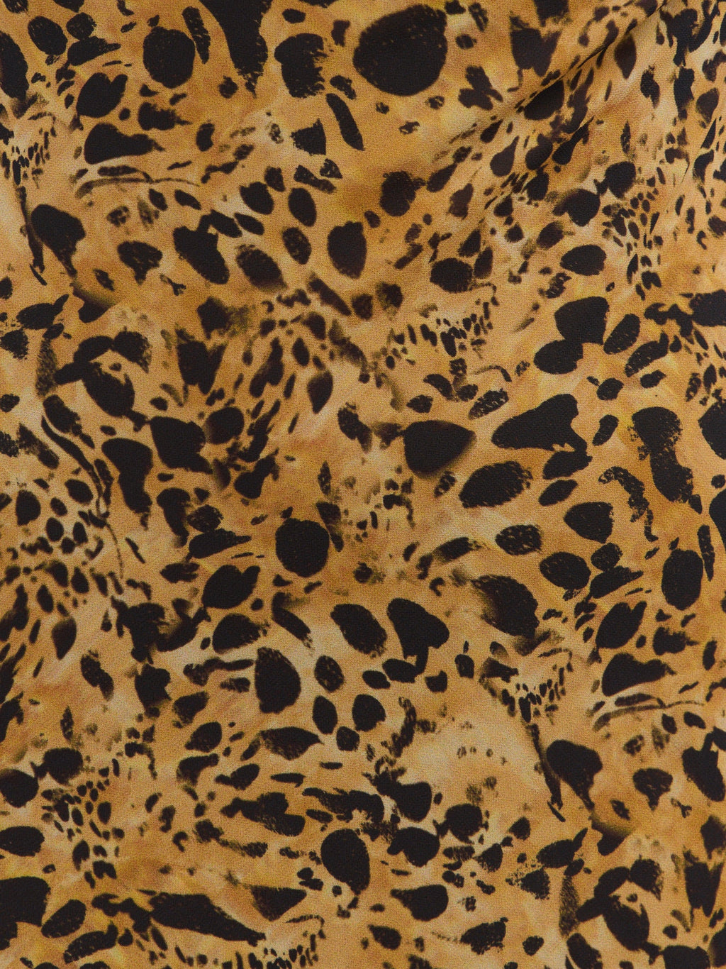 Arden High Cowl Scarf Maxi Dress - Abstract Leopard