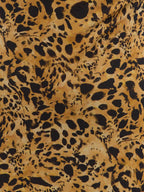 Arden High Cowl Scarf Maxi Dress - Abstract Leopard