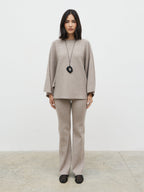 Aurelie Knit Trousers - Dark Taupe