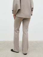 Aurelie Knit Trousers - Dark Taupe
