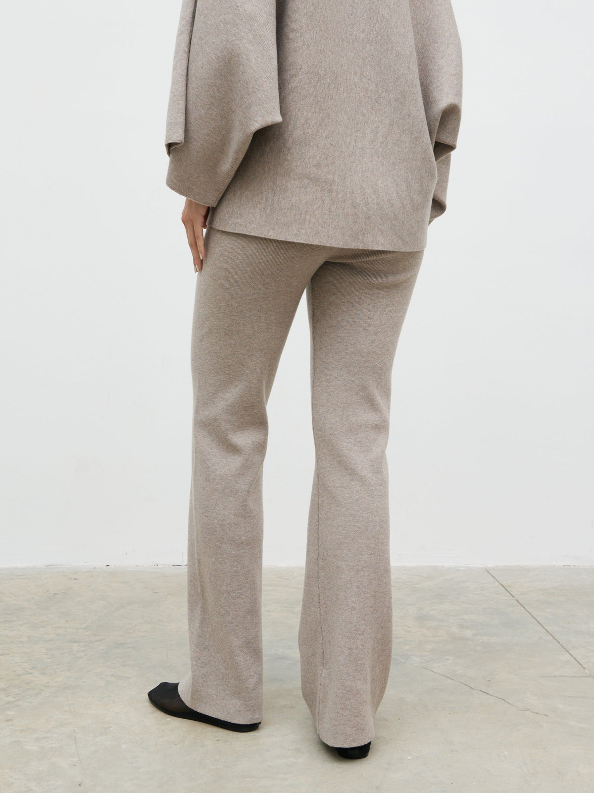 Aurelie Knit Trousers - Dark Taupe
