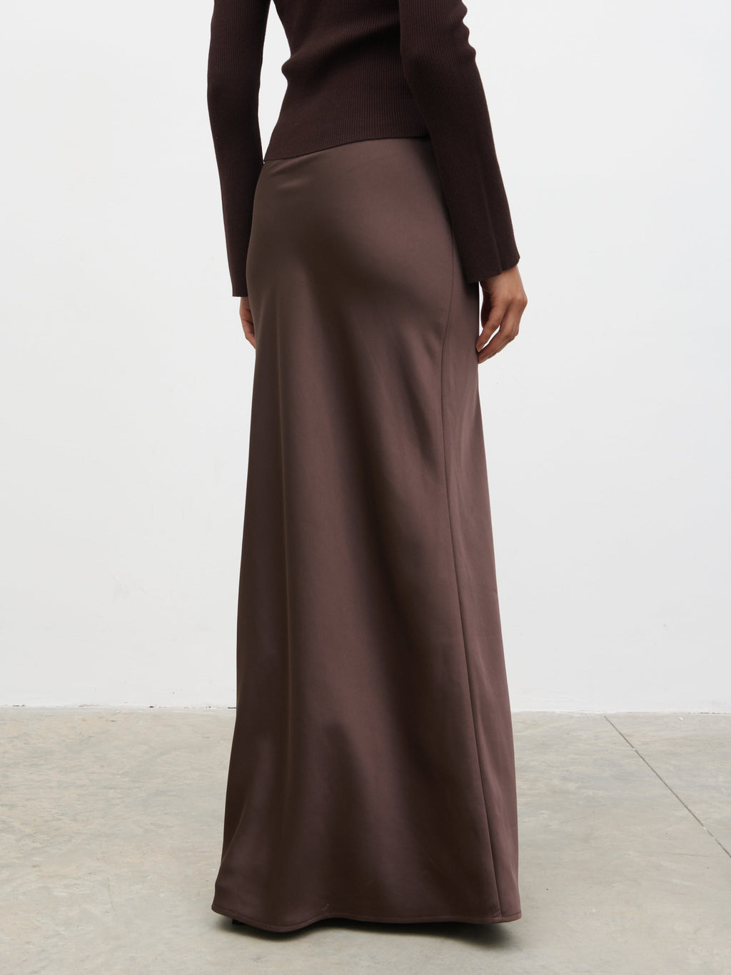 Breya Maxi Skirt - Chocolate Brown