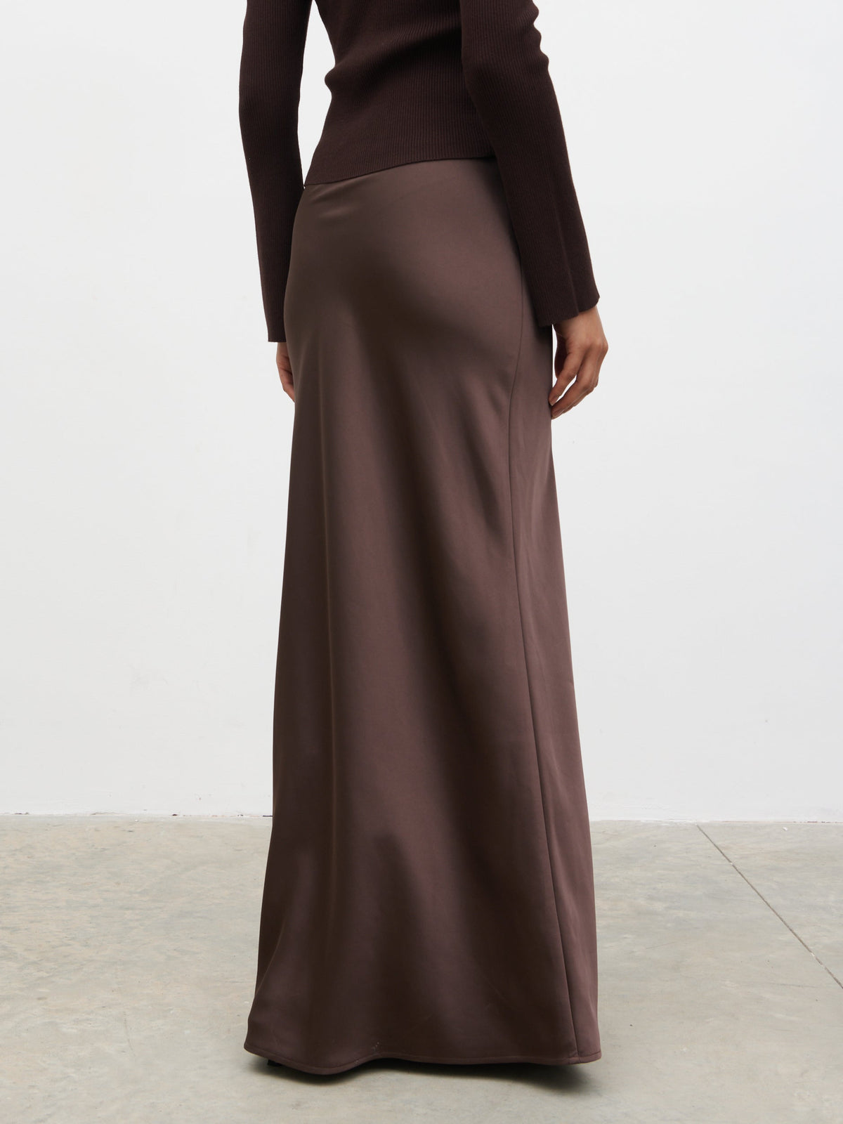 Breya Maxi Skirt - Chocolate Brown