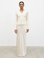 Breya Maxi Skirt - Oyster