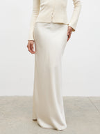Breya Maxi Skirt - Oyster