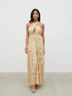 Brielle Maxi Dress - Multi Abstract Print