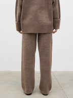 Camille Borg Drawstring Trousers - Mocha