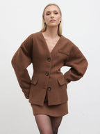 Colby Mini Skirt - Brown