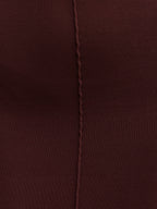 Connie Beaded V Neck Knit Maxi Dress - Brown