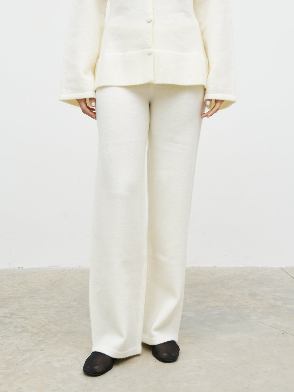 Ellice Knit Trousers - Cream