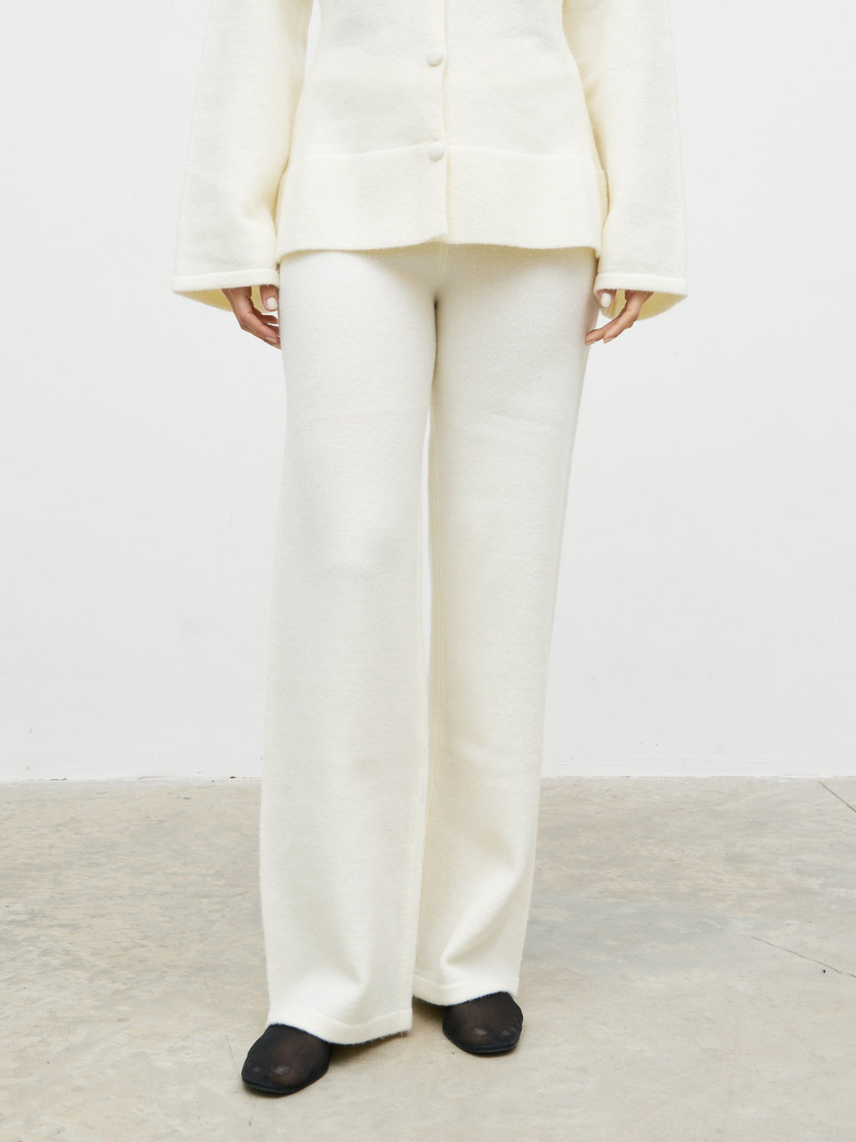 Ellice Knit Trousers - Cream