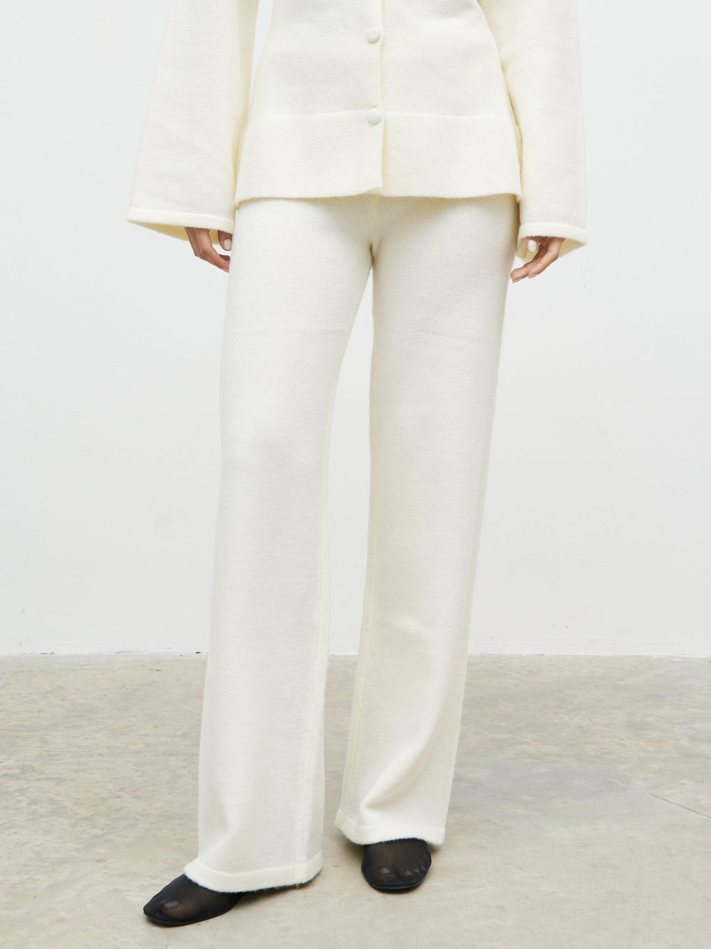 Ellice Knit Trousers - Cream