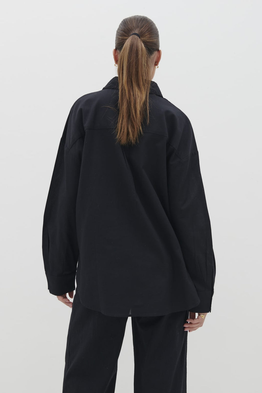 Emery Boxy Shirt - Black