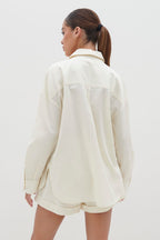 Emery Boxy Shirt - Cream