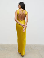 Everlee Cowl Maxi Dress - Saffron