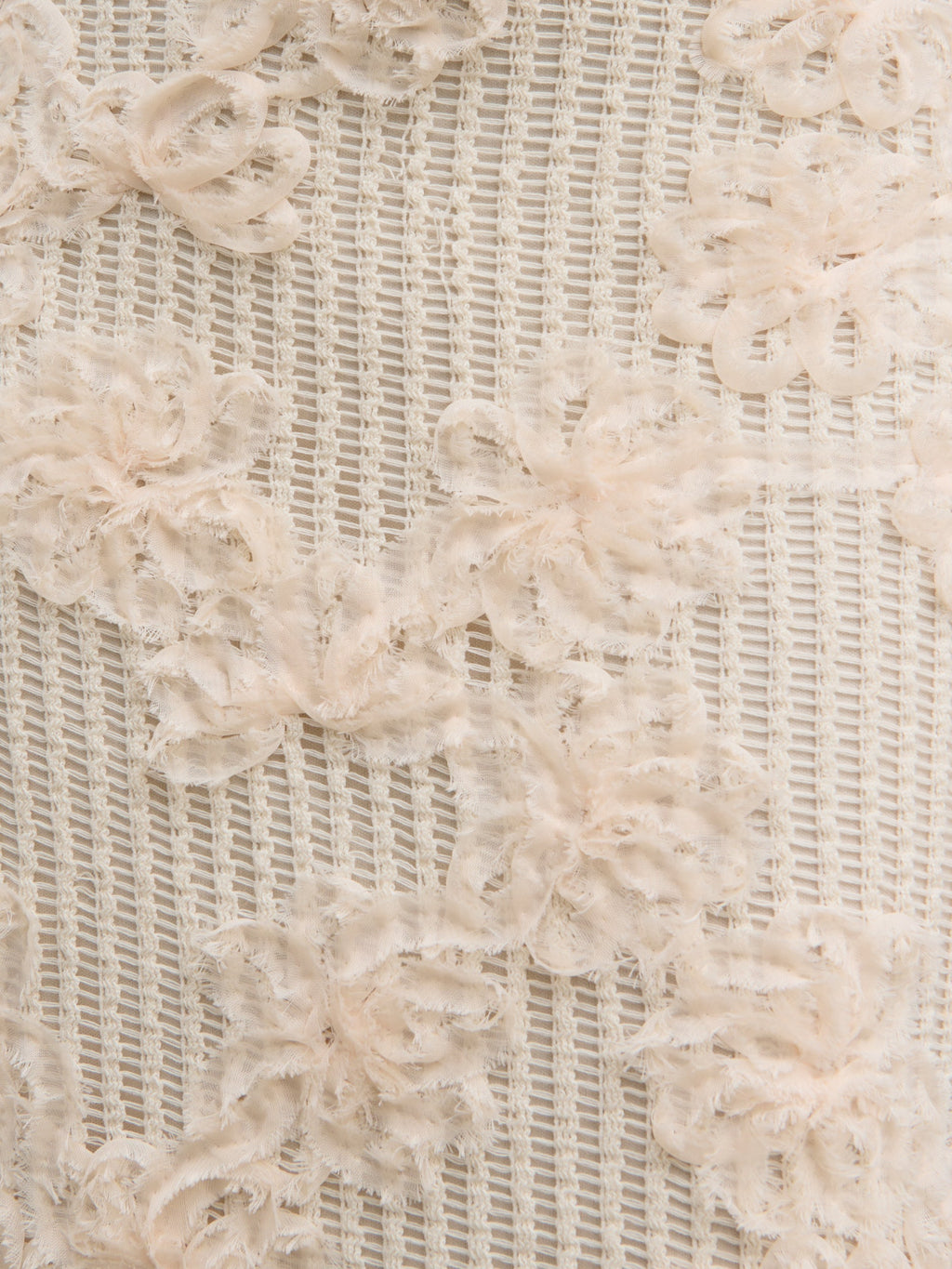 Gigou Crochet Floral Maxi Dress - Cream