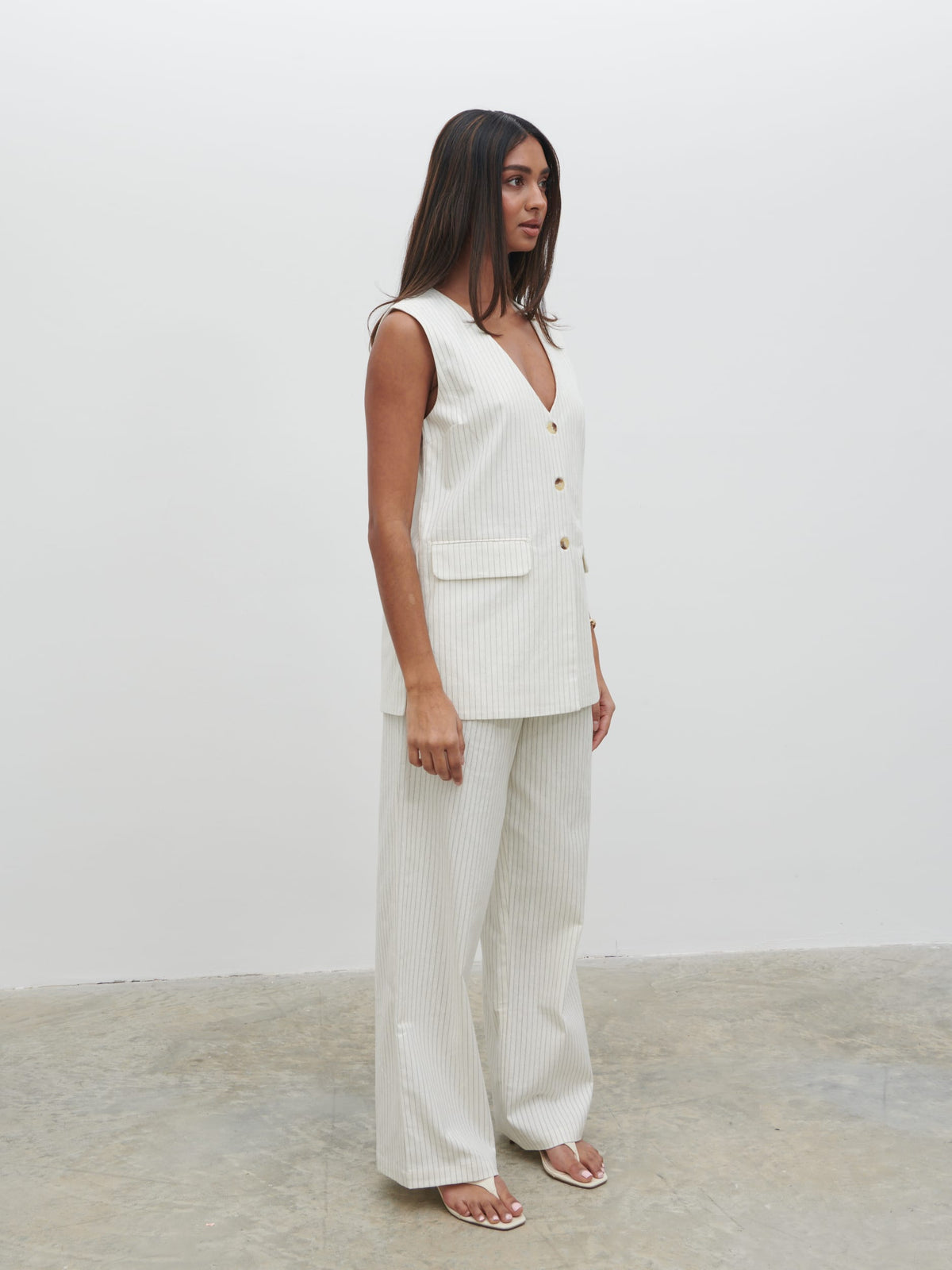Harlee Waistcoat - Pinstripe