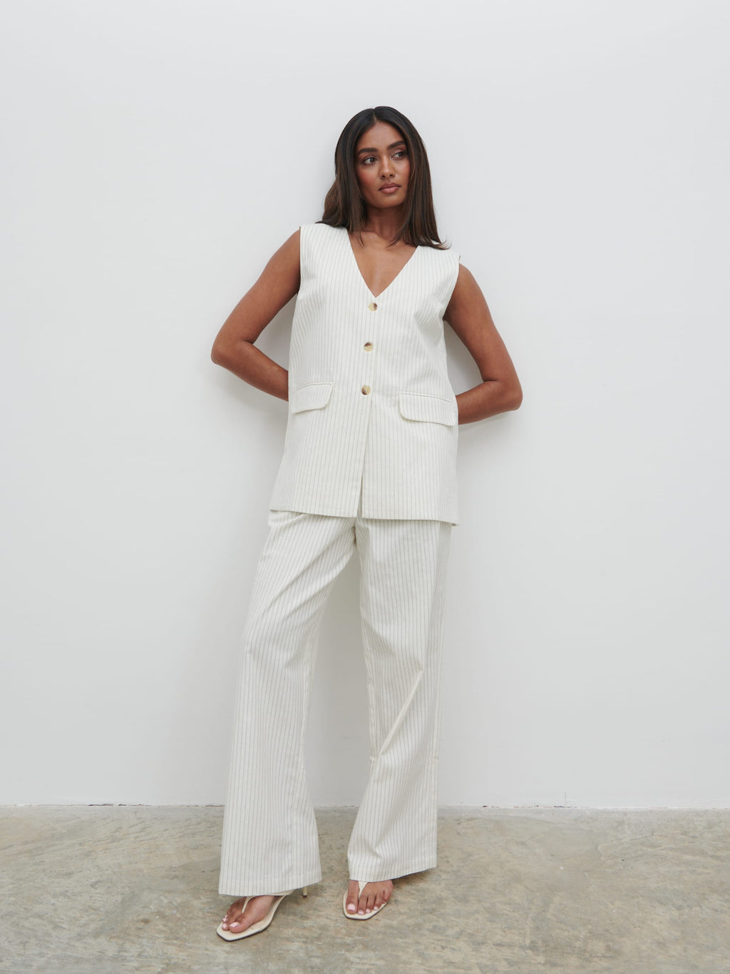 Harlee Waistcoat - Pinstripe