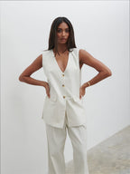 Harlee Waistcoat - Pinstripe