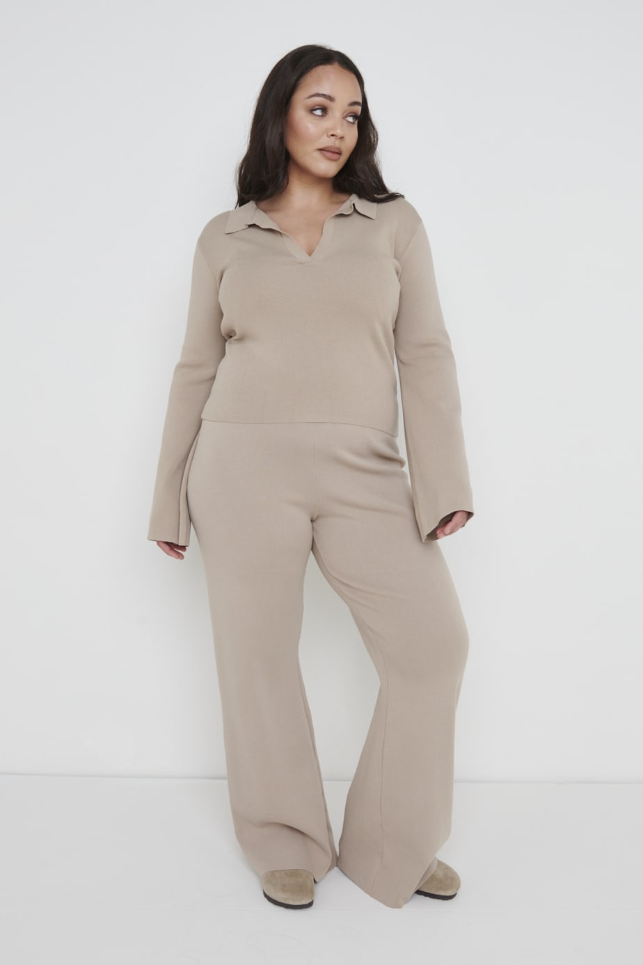 Hayden Knit Top - Beige