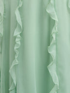 Ingrid Ruffle Maxi Dress - Sage