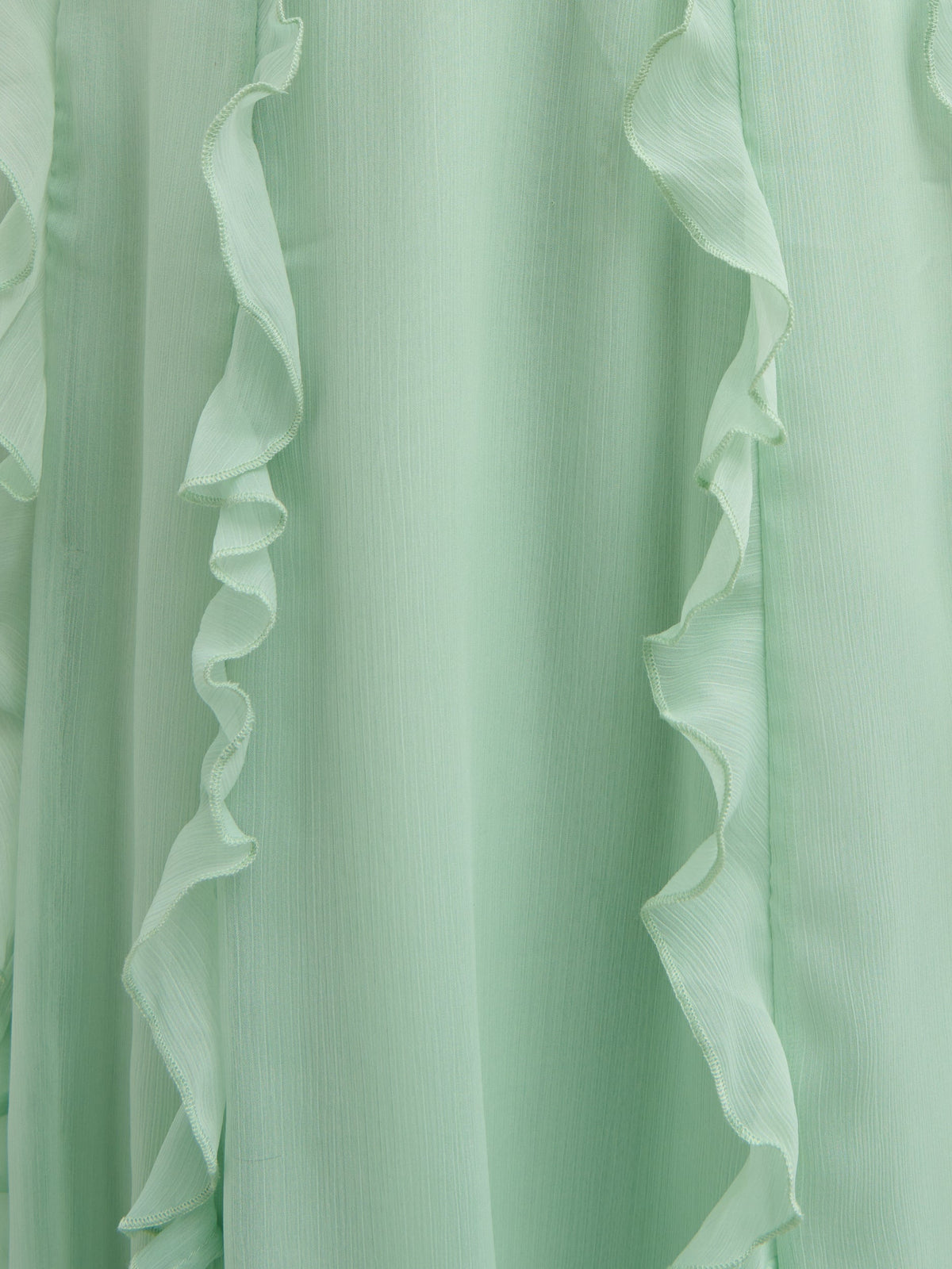 Ingrid Ruffle Maxi Dress - Sage
