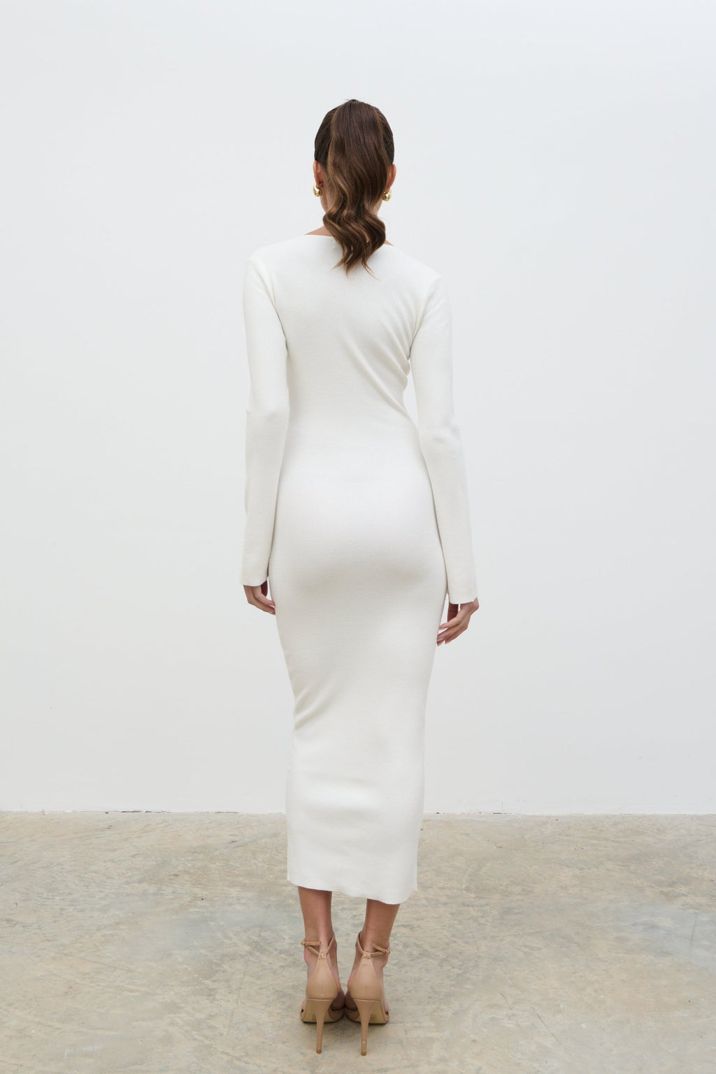 Jacklin Wrap Midaxi Dress - Cream