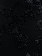 Jamila Cold Shoulder Maxi Dress - Black Jacquard Floral