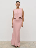 Jasmin Knit Waistcoat - Pink