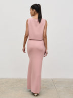 Jasmin Knit Maxi Skirt - Pink