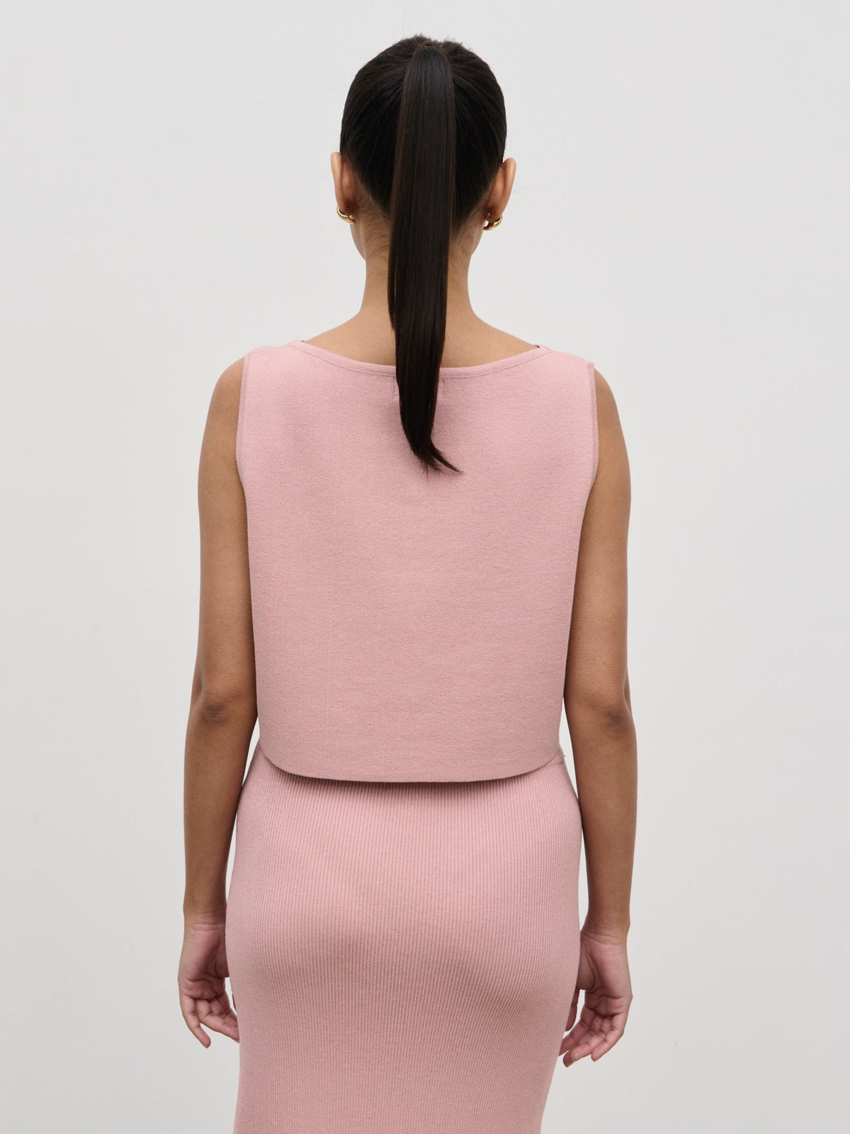 Jasmin Knit Waistcoat - Pink