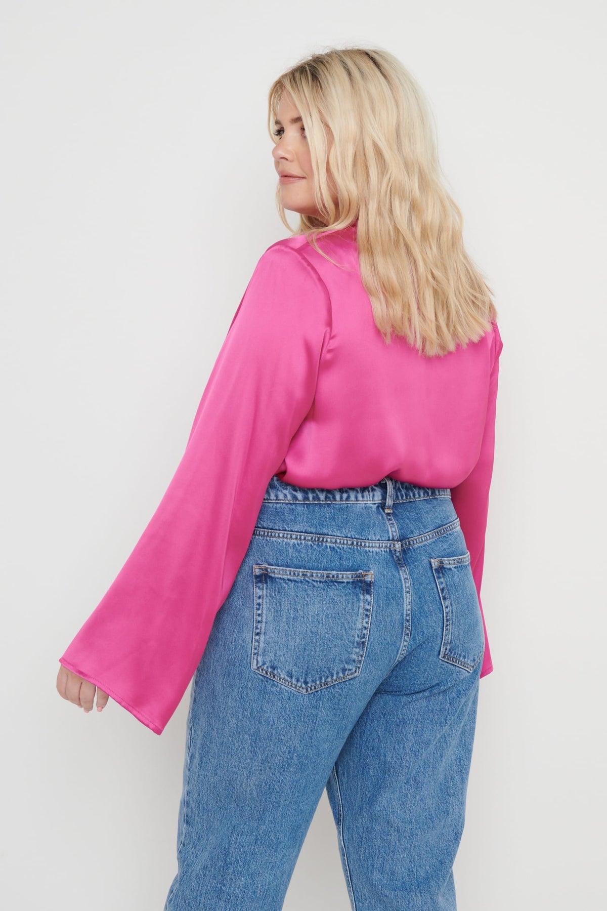 Jayda Cowl Neck Blouse - Pink