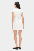 Jennie Cap Sleeve Linen Dress