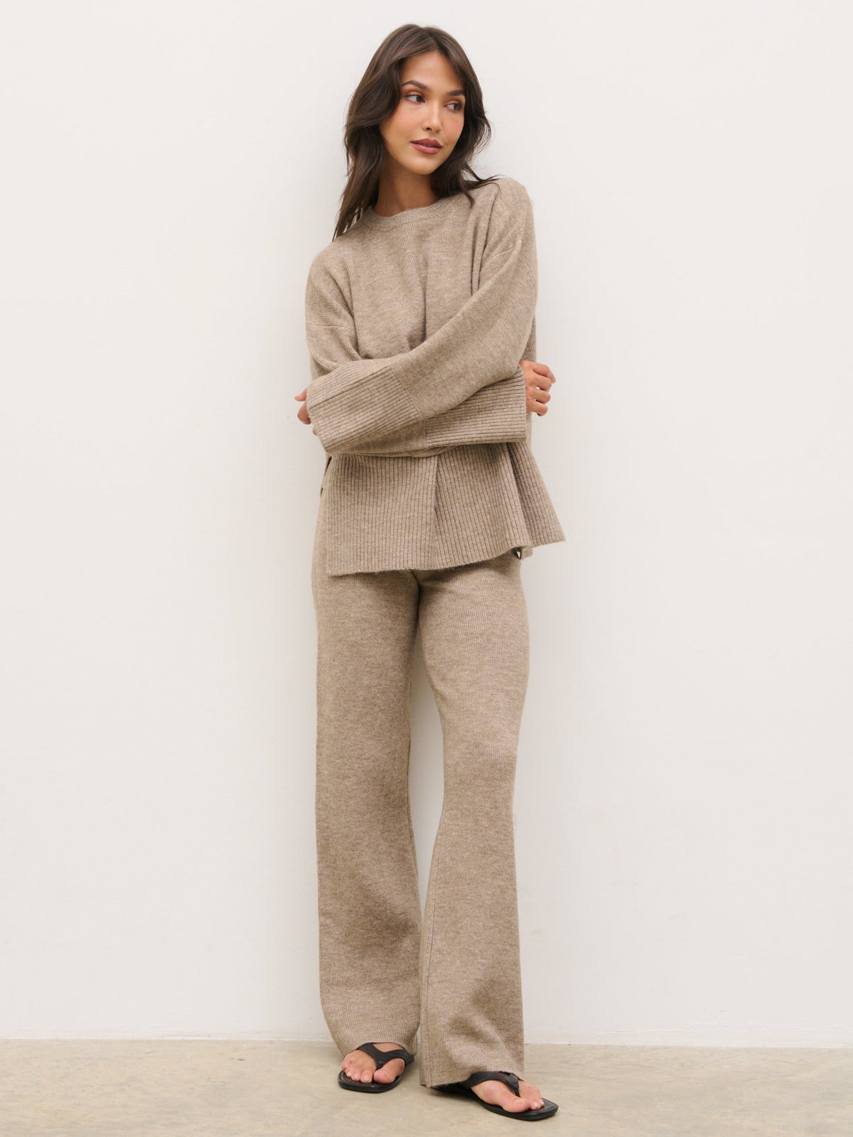 Kimberley Knit Jumper - Mushroom