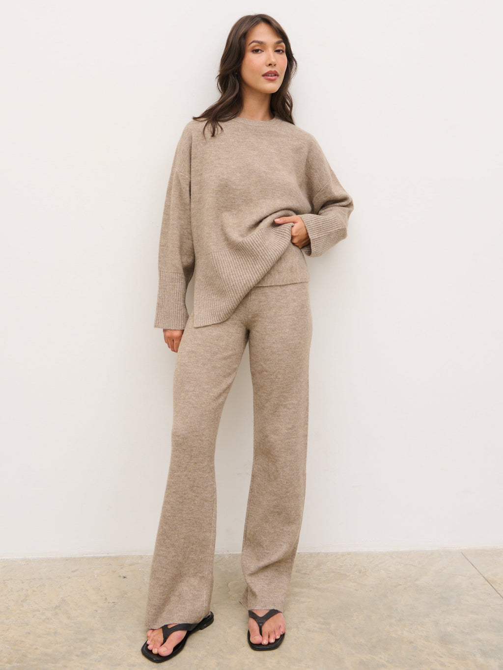 Kimberley Knit Jumper - Mushroom