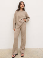 Kimberley Knit Trousers - Mushroom