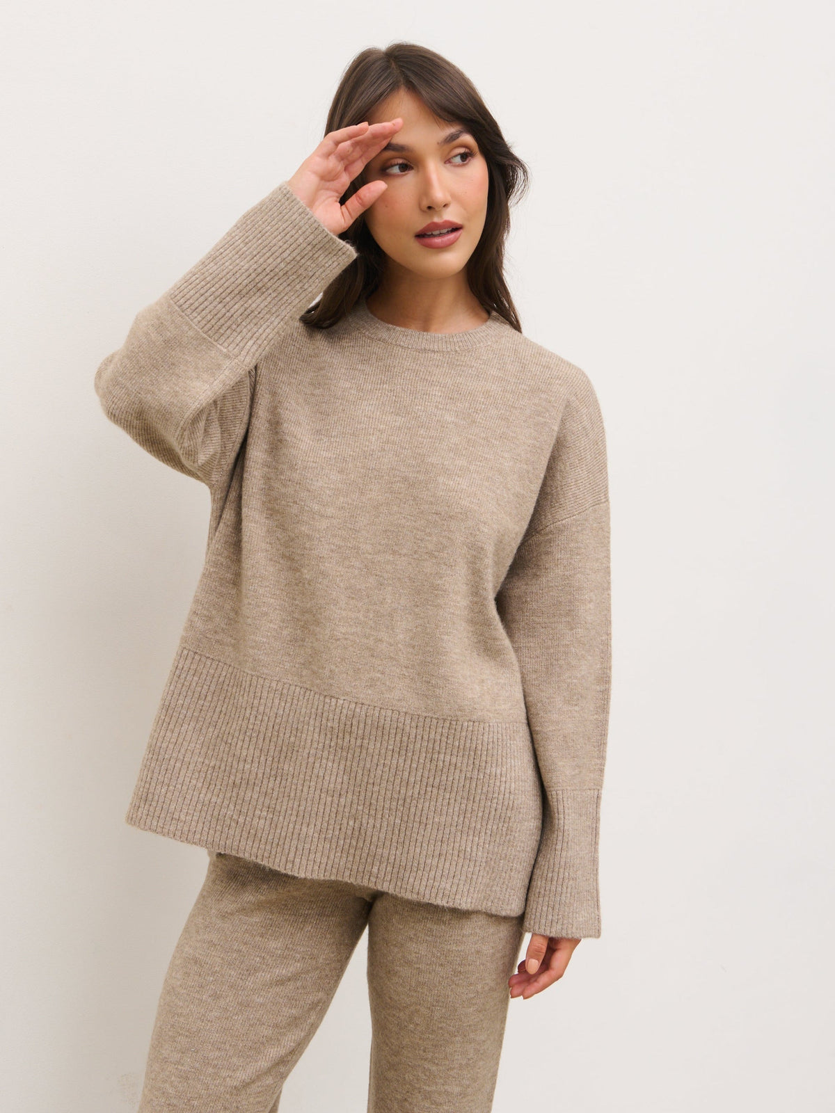 Kimberley Knit Jumper - Mushroom